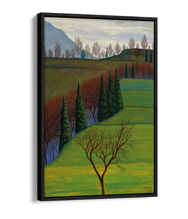 LUIGI RUSSOLO, IN COLLINA -FLOAT EFFECT CANVAS WALL ART PRINT