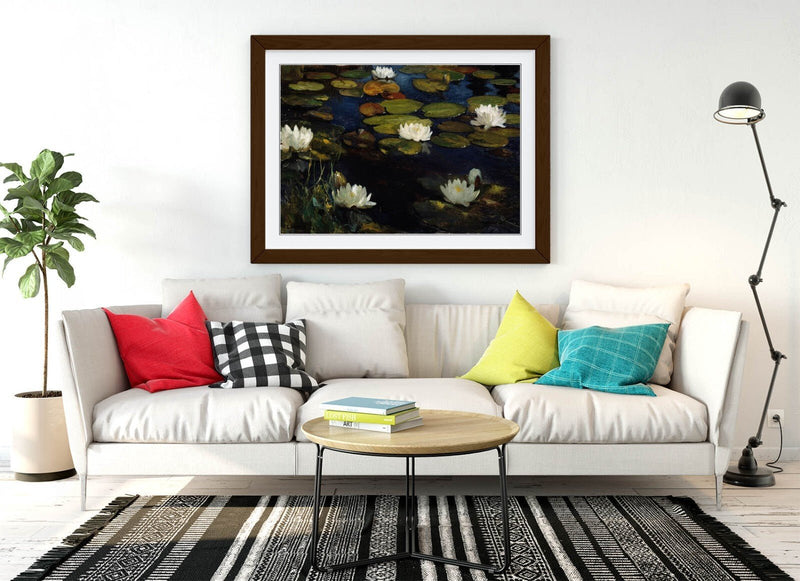 Framed Wall Art Featuring Albert Edelfelt Waterlilies Poster - UK Handmade Frame