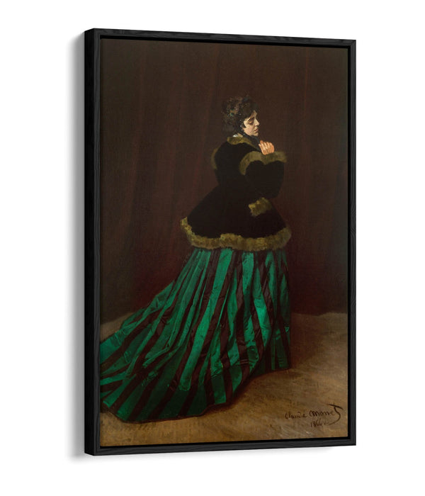 Float Effect Canvas Art – Monet Camille Print With Premium Frame & Vibrant Colors