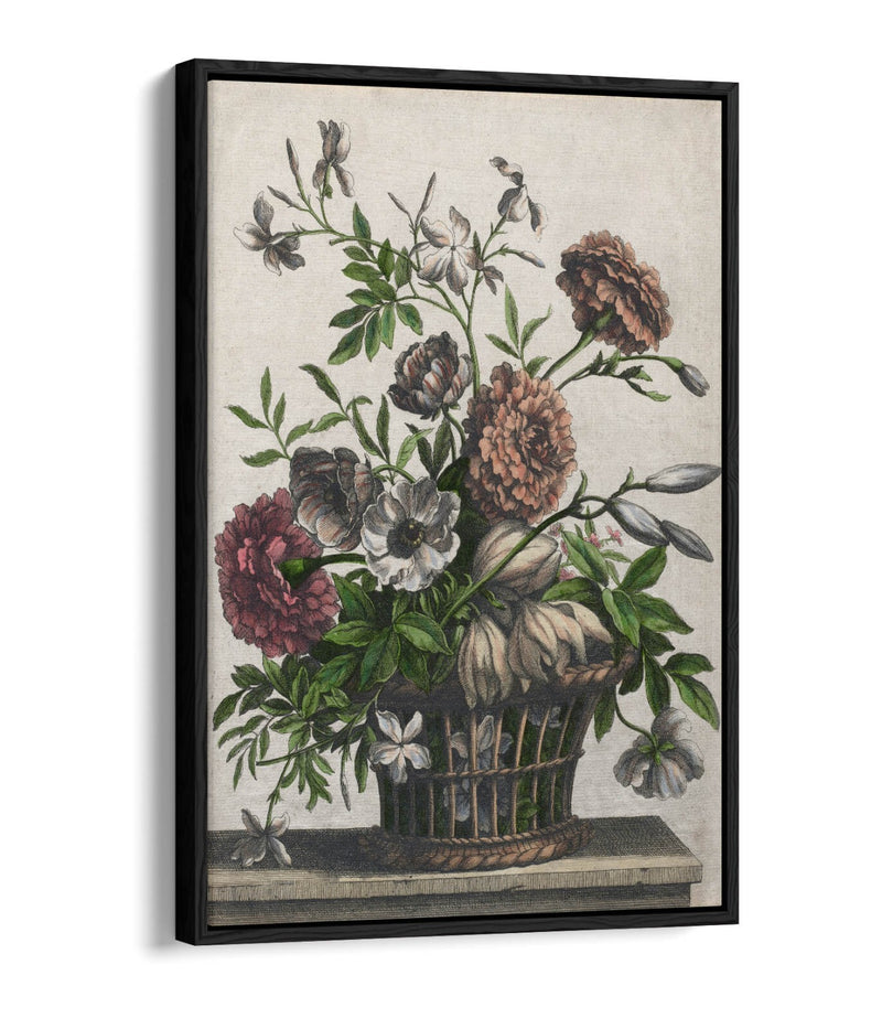 Float Effect Canvas Art - Marigold Wall Art Print on Custom Frame, Handmade UK