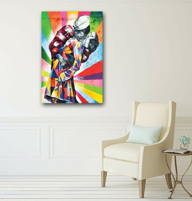 CANVAS WALL ART PRINT ARTWORK FRAMED POSTER Graffiti Street Banksy Style Sailor