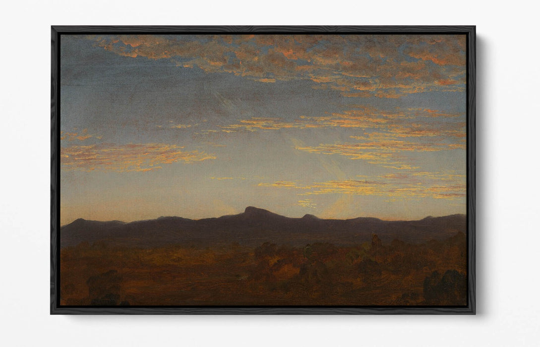 THOMAS COLE, STUDY FOR CATSKILL CREEK -FLOAT EFFECT CANVAS WALL ART PRINT