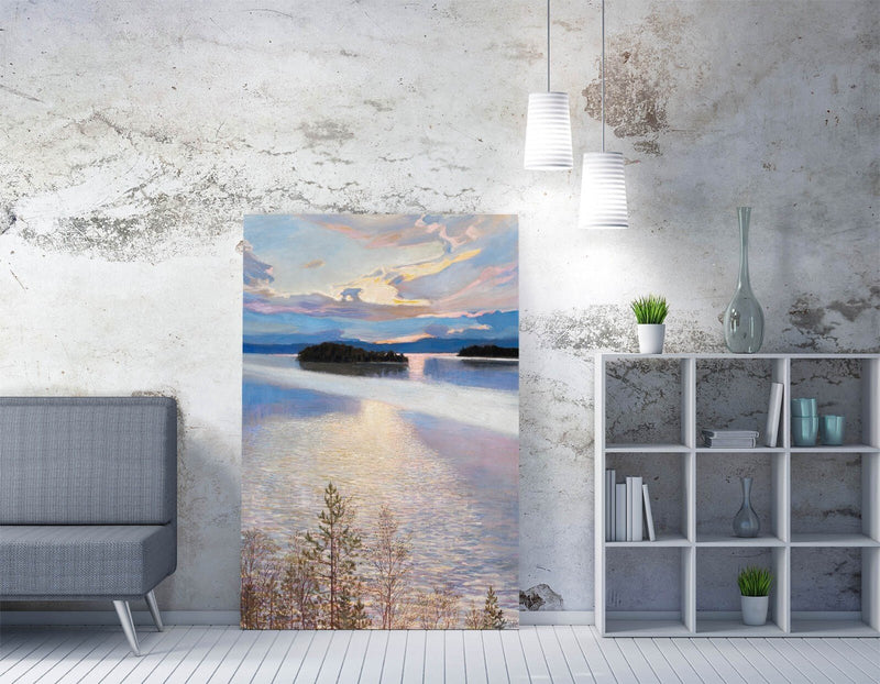 Canvas Wall Art – Akseli Gallen-Kallela Lake View | Premium Varnish Finish Print