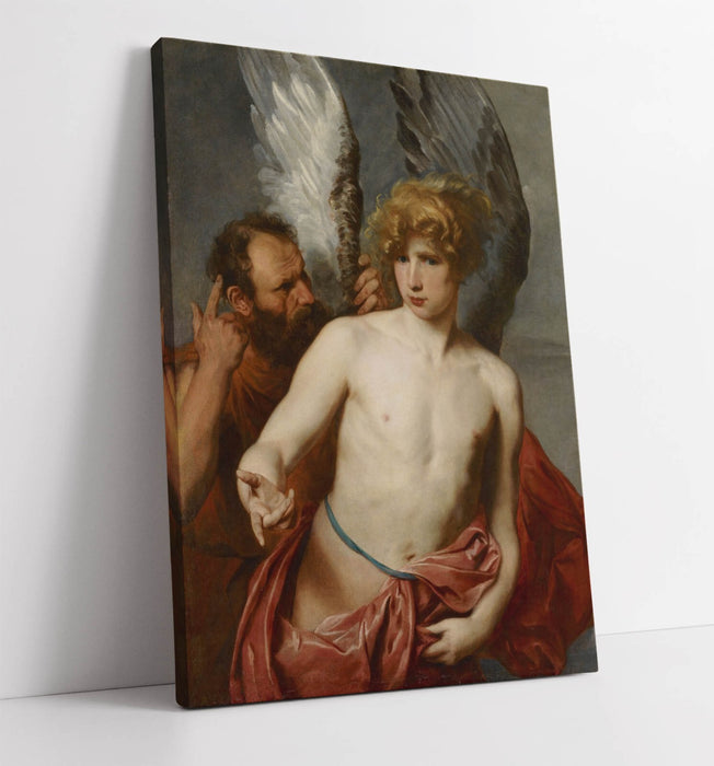 Canvas Wall Art | Anthony Van Dyck Daedalus & Icarus Print - Premium Varnish Finish