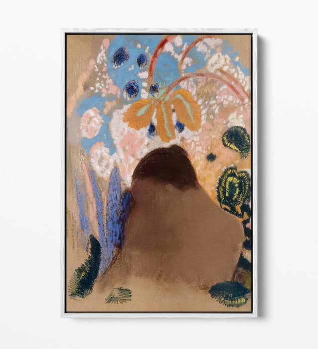 ODILON REDON, OPHELIA -FLOAT EFFECT CANVAS WALL ART PRINT