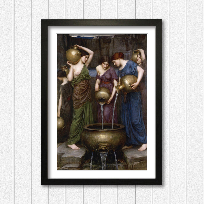 JOHN WILLIAM WATERHOUSE DANAIDES FRAMED ART POSTER PAINTING PRINT 4 SIZES