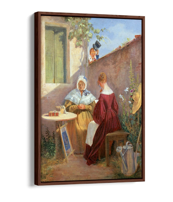 CARL SPITZWEG, THE LOVE LETTER -FLOAT EFFECT CANVAS WALL ART PIC PRINT