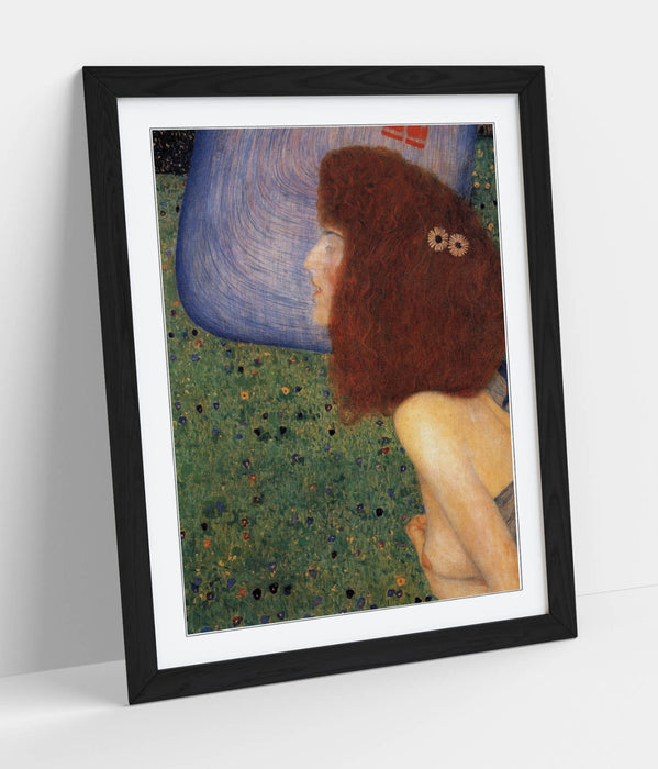 GUSTAV KLIMT, GIRL WITH BLUE VEIL -ART FRAMED POSTER PICTURE PRINT ARTWORK