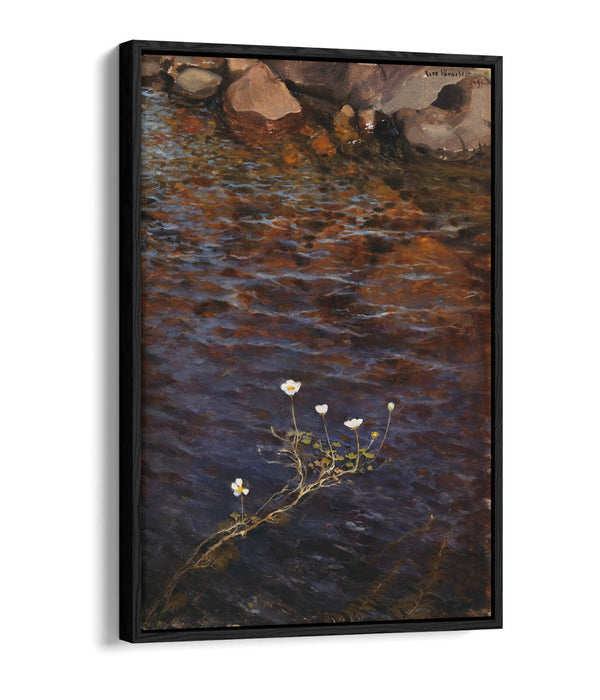 Float Effect Canvas Art - Pond Water Crowfoot Handmade Premium Wall Decor