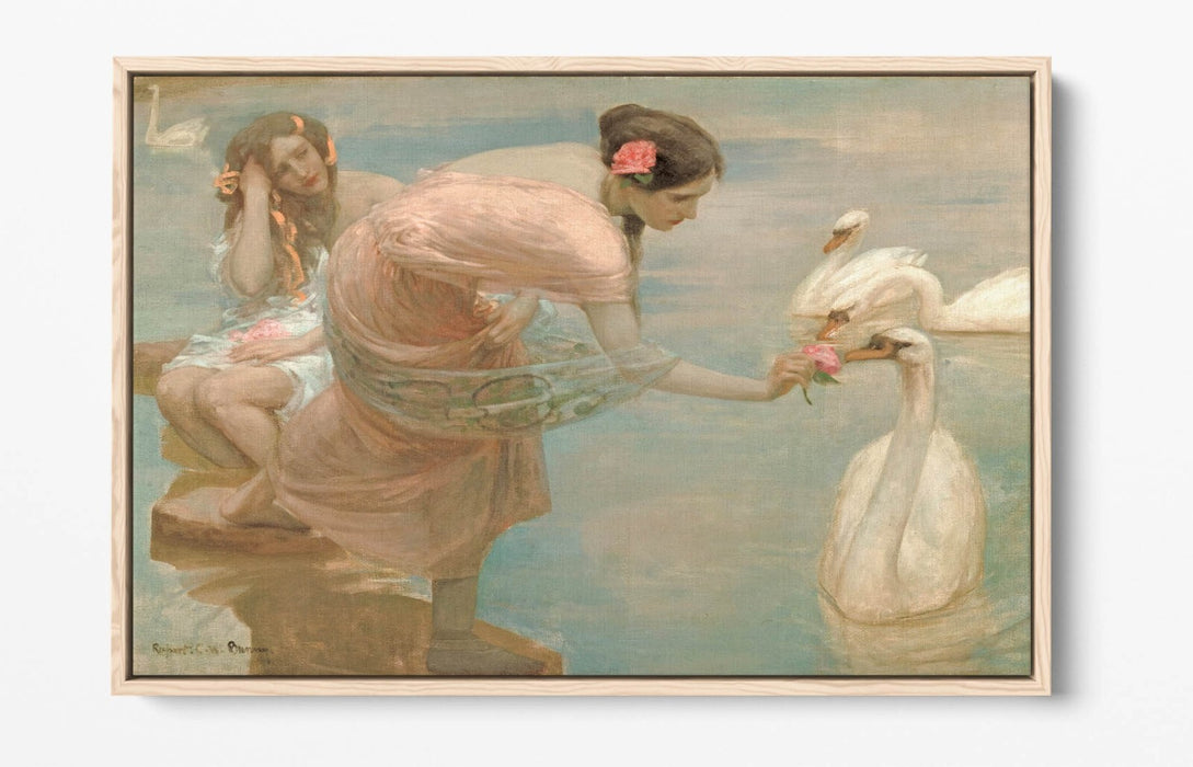 Canvas Wall Art - Rupert Bunny Summer Morning Float Effect Premium Print