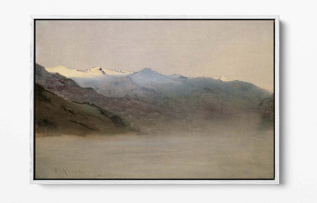 Canvas Wall Art Print - Anton Romako Gastein Valley Float Effect, 30mm Deep Frame