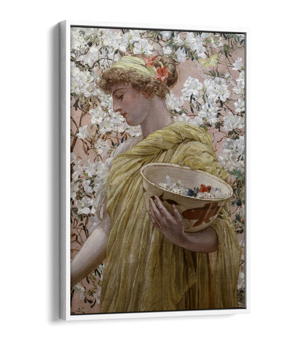 ALBERT JOSEPH MOORE, AZALEE -FLOAT EFFECT CANVAS WALL ART PIC PRINT