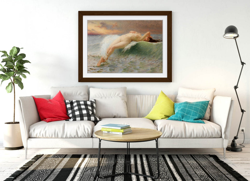 Framed Wall Art Poster - Guillaume Seignac Wave Painting Print | Handmade UK