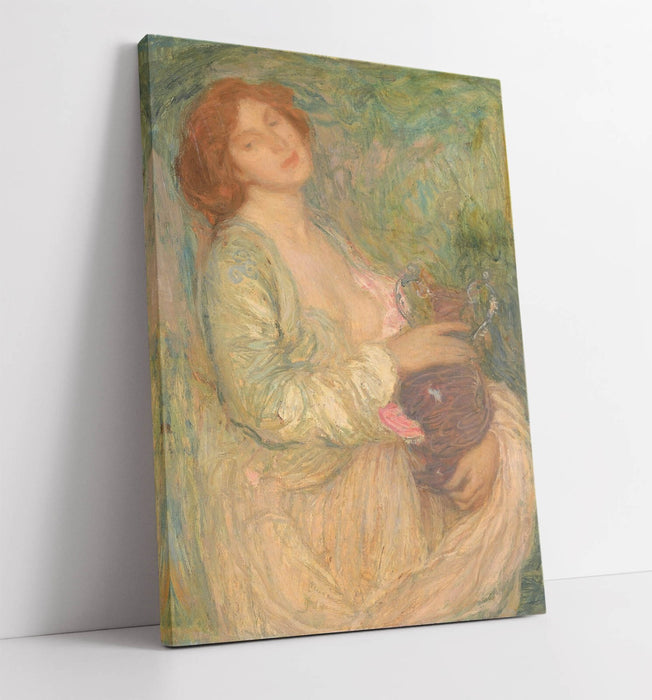 Canvas Wall Art – Edmond Aman-Jean Woman With Vase Print | Handmade UK