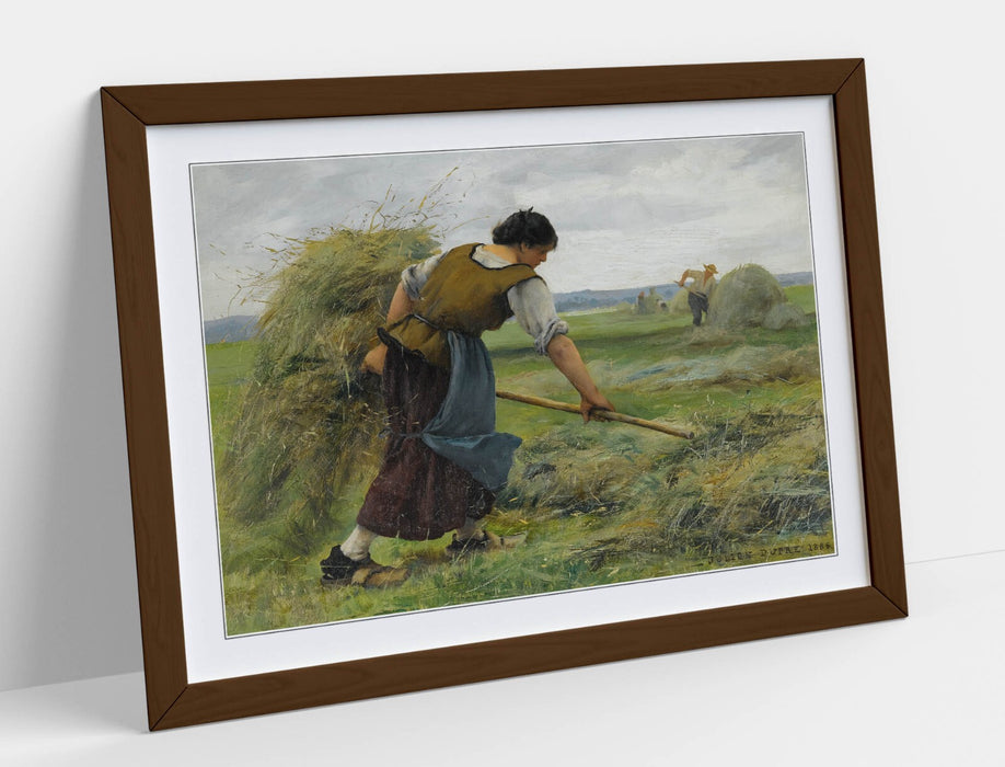 Framed Wall Art - Julien Dupre The Reapers Print | Handmade UK Wood Grain Frame