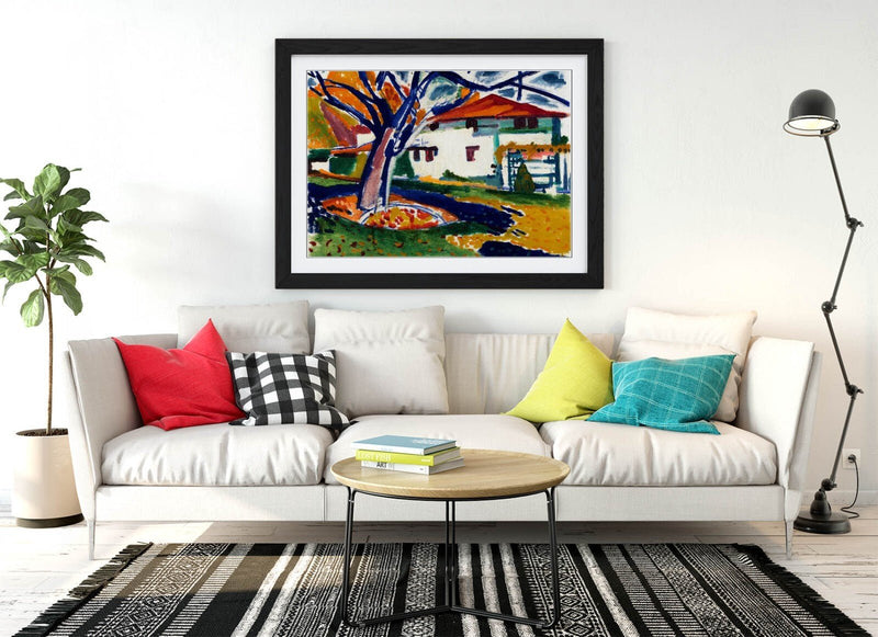Framed Wall Art - Henry Lyman, Sayen Blue Tree | Handmade UK Framed Print