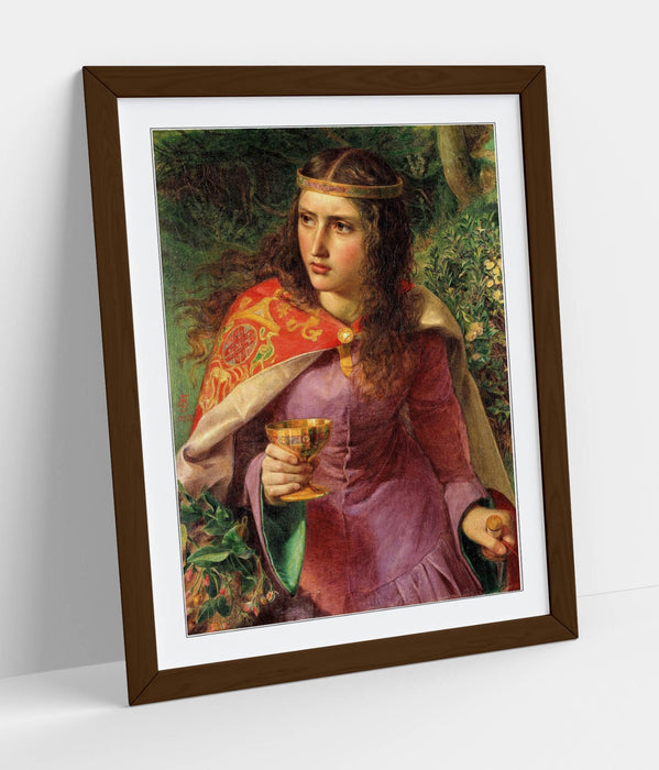 Framed Wall Art Featuring Frederick Sandys Queen Eleanor Print – Matte Paper Poster
