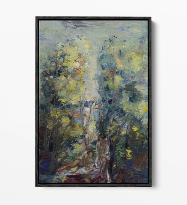 ALEKSANDER VARDI, NAKED IN SUMMER -FLOAT EFFECT CANVAS WALL ART PRINT
