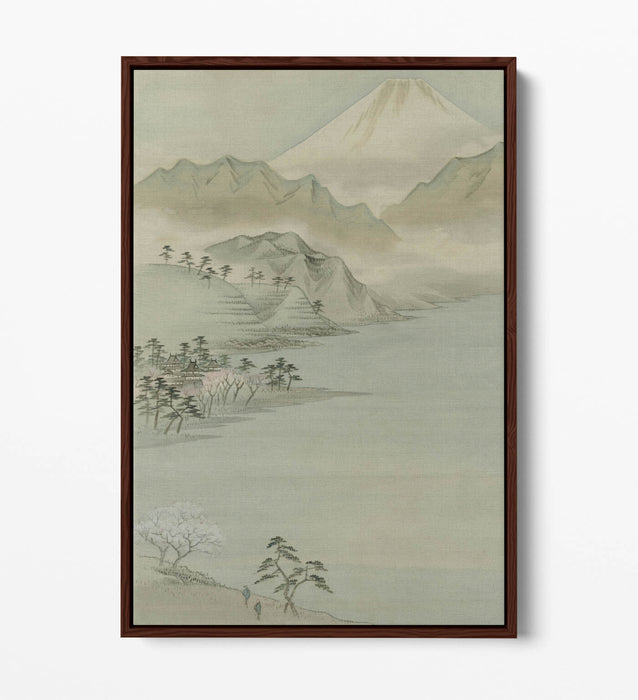 Canvas Wall Art Print – Utagawa Hiroshige Lake Suwa | Float Effect Premium Canvas