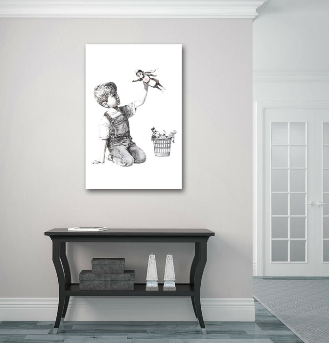 BANKSY SUPER HERO NURSE  CANVAS WALL ART PRINT ARTWORK GRAFFITI GAME CHANGER