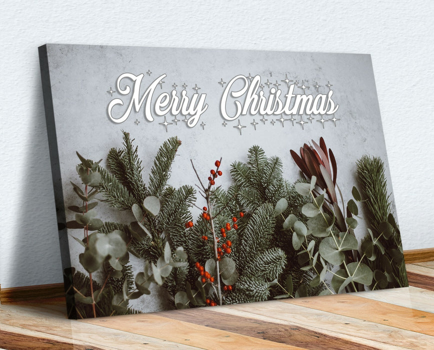 Christmas Canvas Wall Art - Handmade UK Landscape Print with Satin Varnish Coating