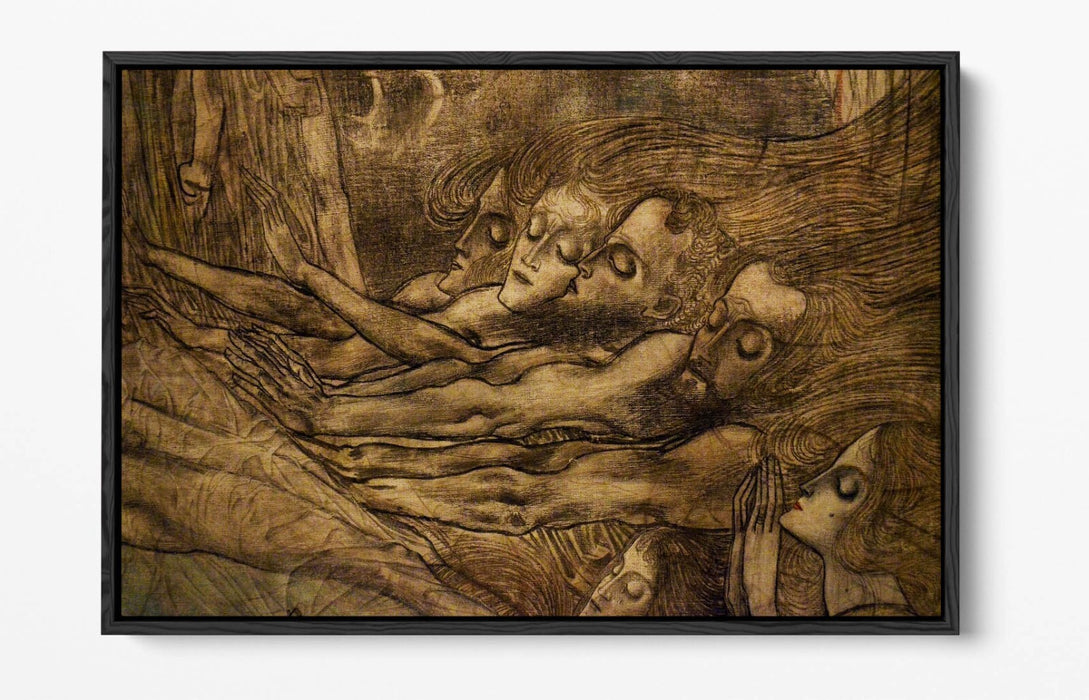 Float Effect Canvas Art – Jan Toorop The Sphinx | Premium MDF Deep Frame