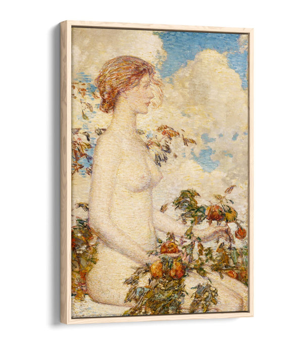 Canvas Wall Art Print – Handmade Pomona by Childe Hassam | Ready To Hang Float