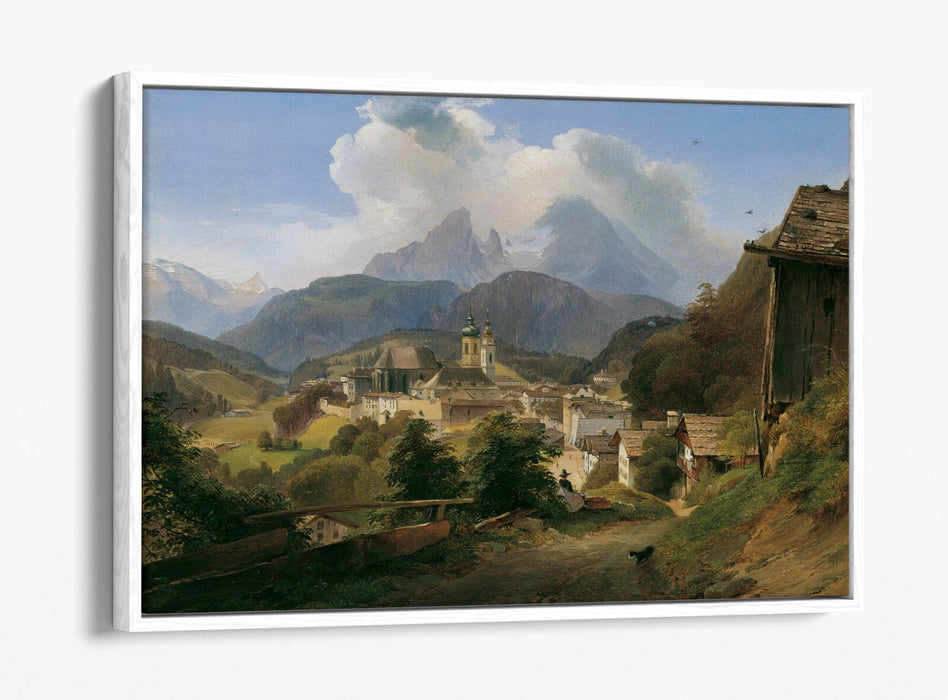 Float Effect Canvas - Berchtesgaden Mountain Art Print | Premium Handmade UK Canvas