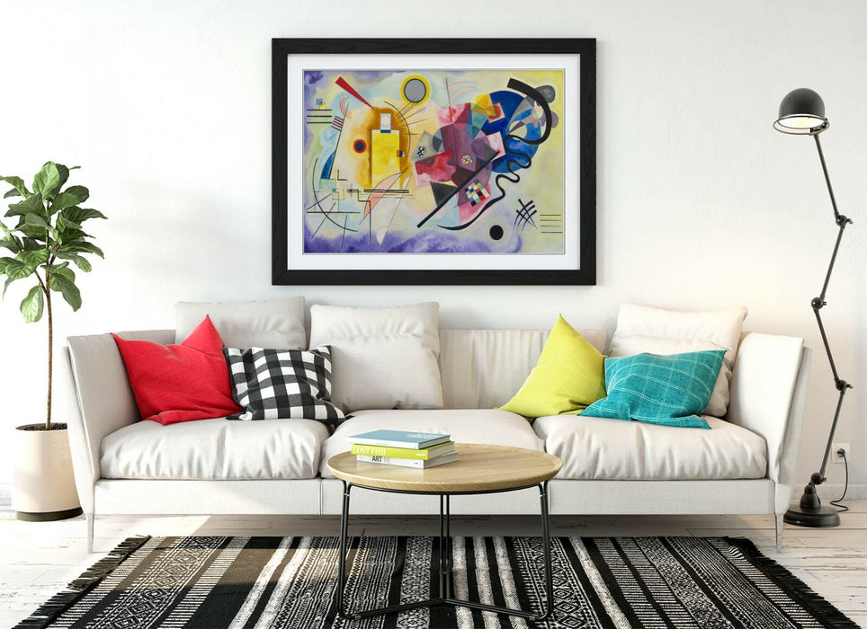 WASSILY KANDINSKY, YELLOW-RED-BLUE -FRAMED WALL ART PICTURE PRINT ARTWORK