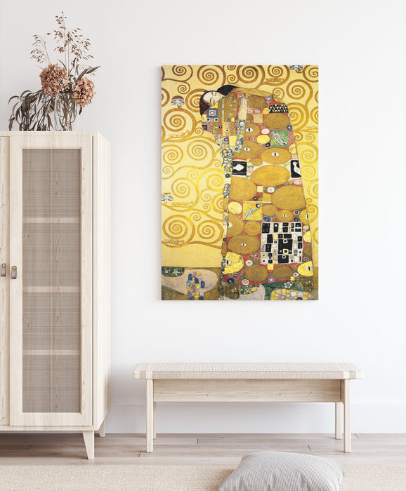 Gustav Klimt The Embrace CANVAS WALL ART PICTURE PRINT ARTWORK PAINTING FRAMED