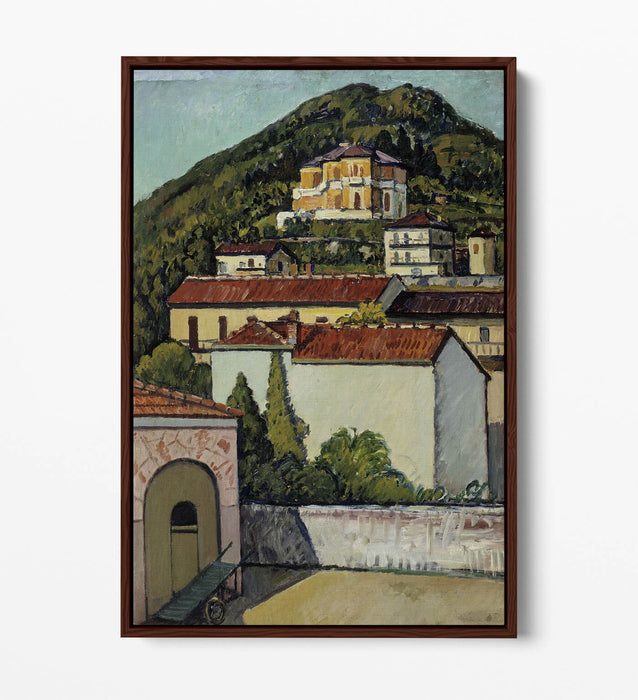 Float Effect Canvas Art - Pietro Marussig Ligurian Landscape Print | Premium Frame