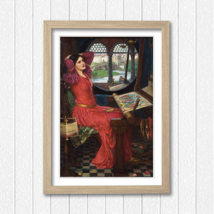 JOHN WILLIAM WATERHOUSE HALF SICK SHADOW FRAMED ART POSTER PAINTING PRINT 4 SIZE