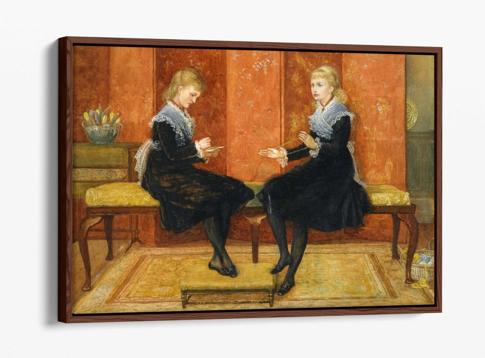 WALTER T CRANE, VIOLET AND LILY -FLOAT EFFECT CANVAS WALL ART PIC PRINT