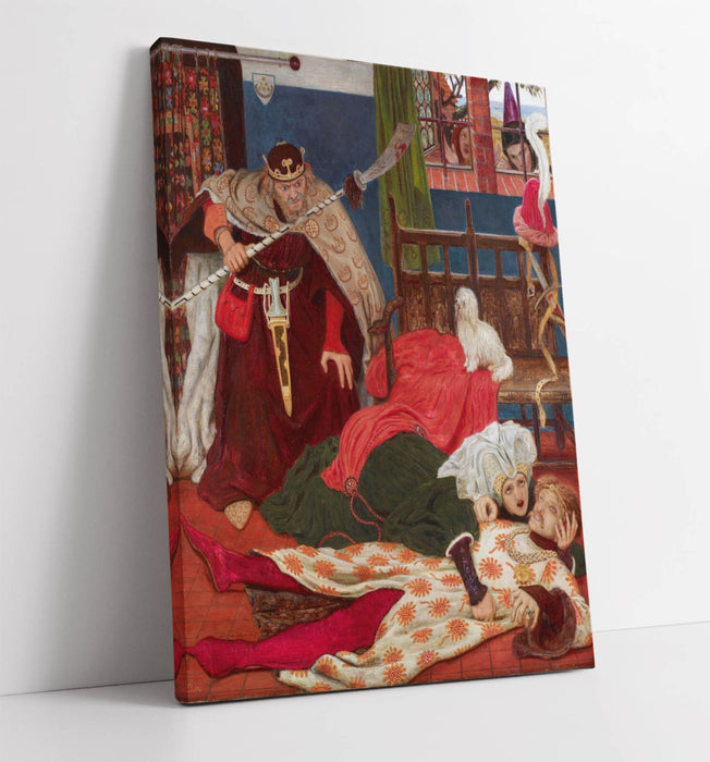 Canvas Wall Art – Ford Madox Brown Death of Sir Tristram Premium Print