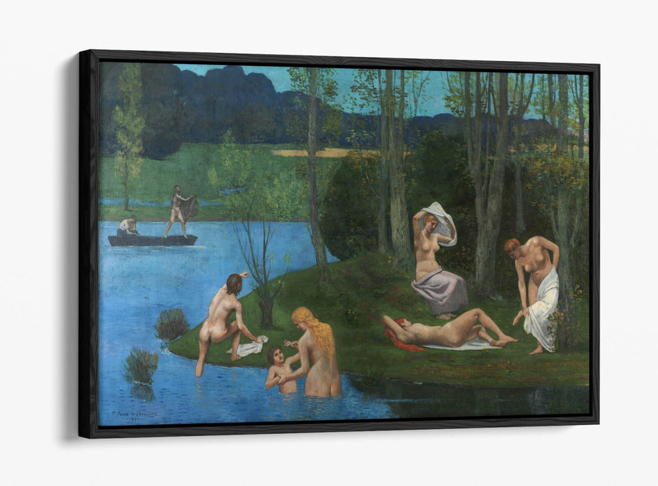 Canvas Wall Art Print – Naked Women Painting on Float Effect Canvas with 30mm Deep Frame