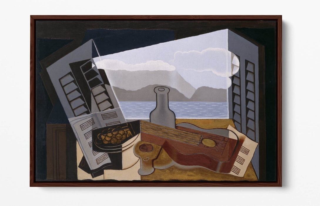 JUAN GRIS, THE OPEN WINDOW -FLOAT EFFECT CANVAS WALL ART PRINT