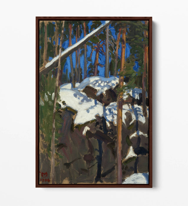 Float Effect Canvas Art - Spring Sun Painting on Premium MDF Frame Artwork