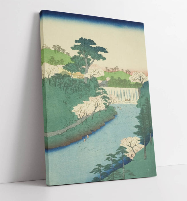 Canvas Wall Art – Utagawa Hiroshige Dam On Otonashi River Print | Handmade Painting