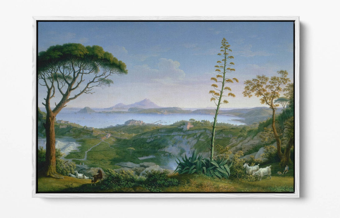 Float Effect Canvas Art – Handmade UK Canvas Wall Art Philipp Hackert Scene