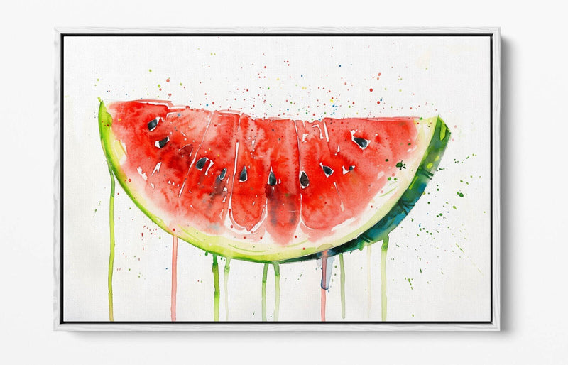 Watermelon Canvas Art – Vibrant Float Effect Canvas Print With Premium Varnish Coating