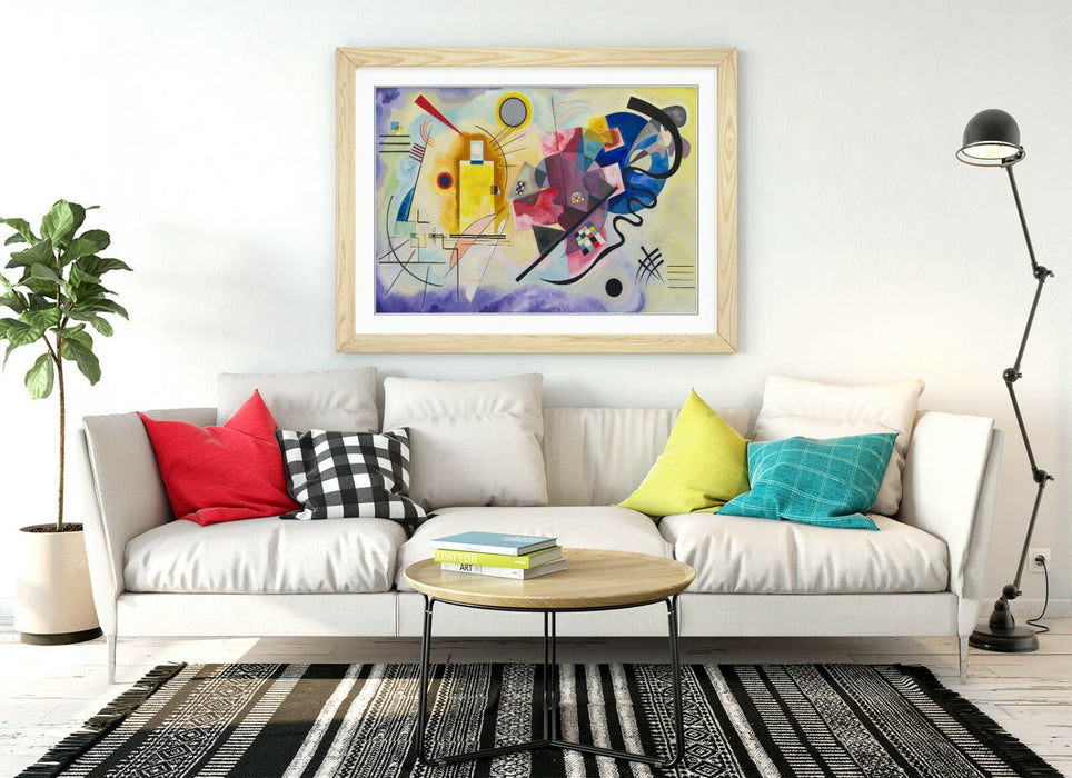 WASSILY KANDINSKY, YELLOW-RED-BLUE -FRAMED WALL ART PICTURE PRINT ARTWORK