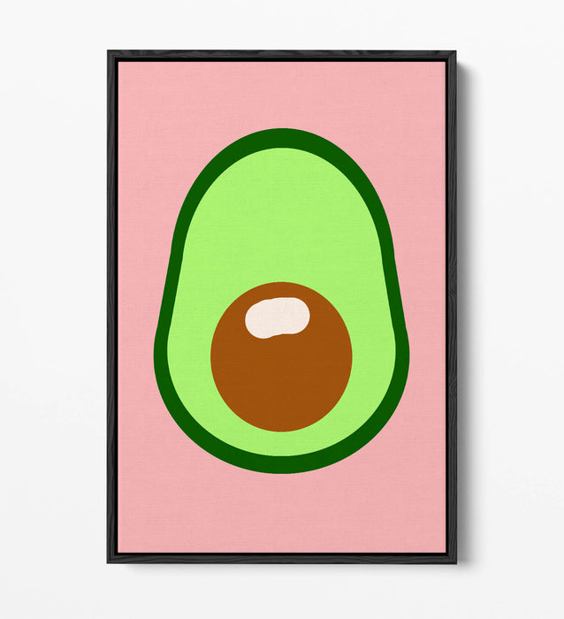 AVOCADO TRENDY MINIMALIST KITCHEN -FLOAT EFFECT CANVAS WALL ART PRINT