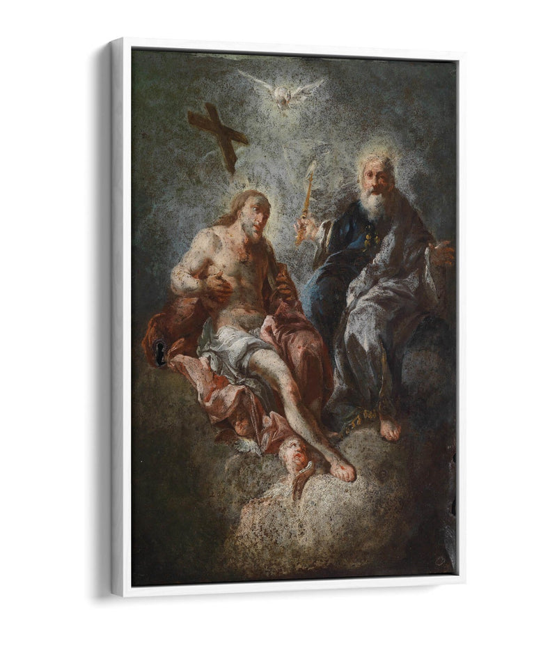 Canvas Wall Art - Franz Maulbertsch Mercy Seat | Float Effect Canvas Print