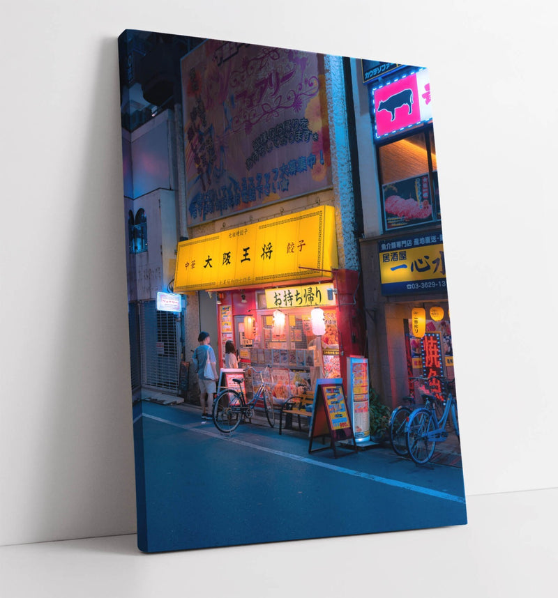 Tokyo Night Canvas – Urban Night Photo Canvas With Premium Varnish Finish
