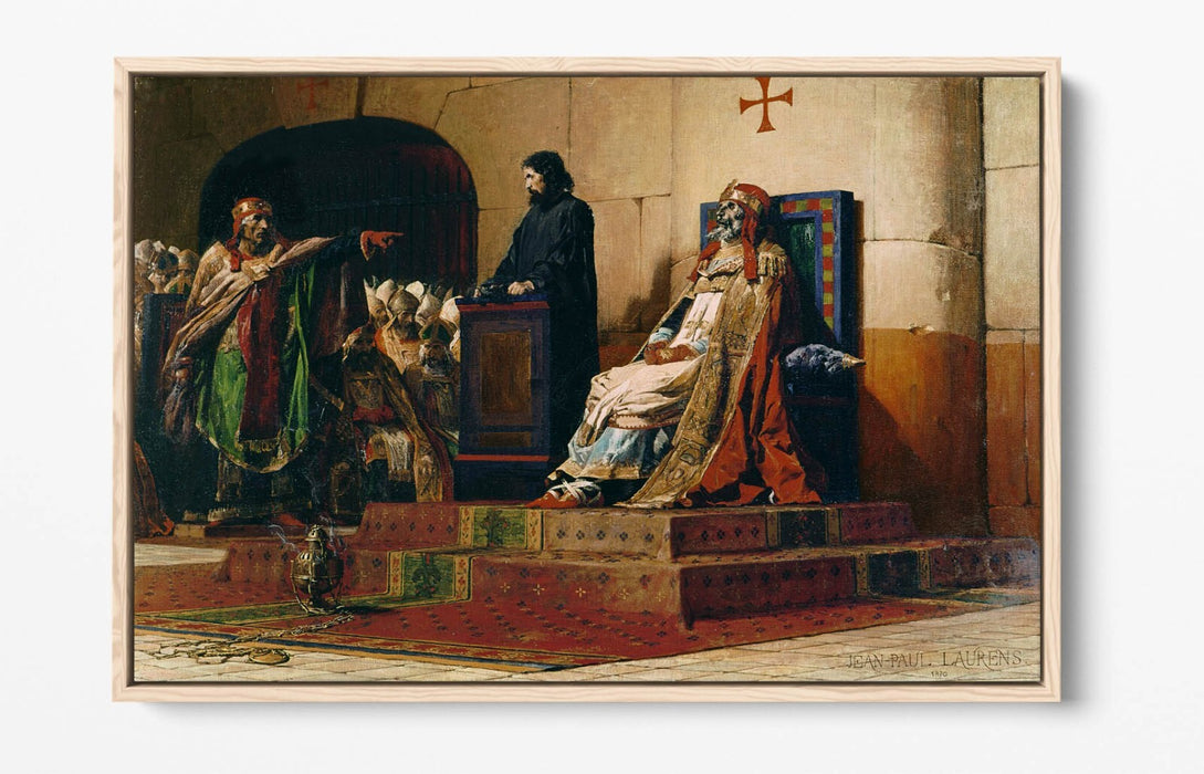 JEAN-PAUL LAURENS, THE CADAVER SYNOD -FLOAT EFFECT CANVAS WALL ART PIC PRINT