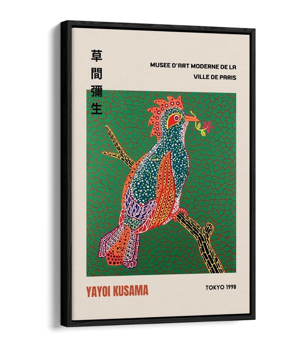 Yayoi Kusama Canvas Art - Contemporary Wall Decor With Float Effect Frame