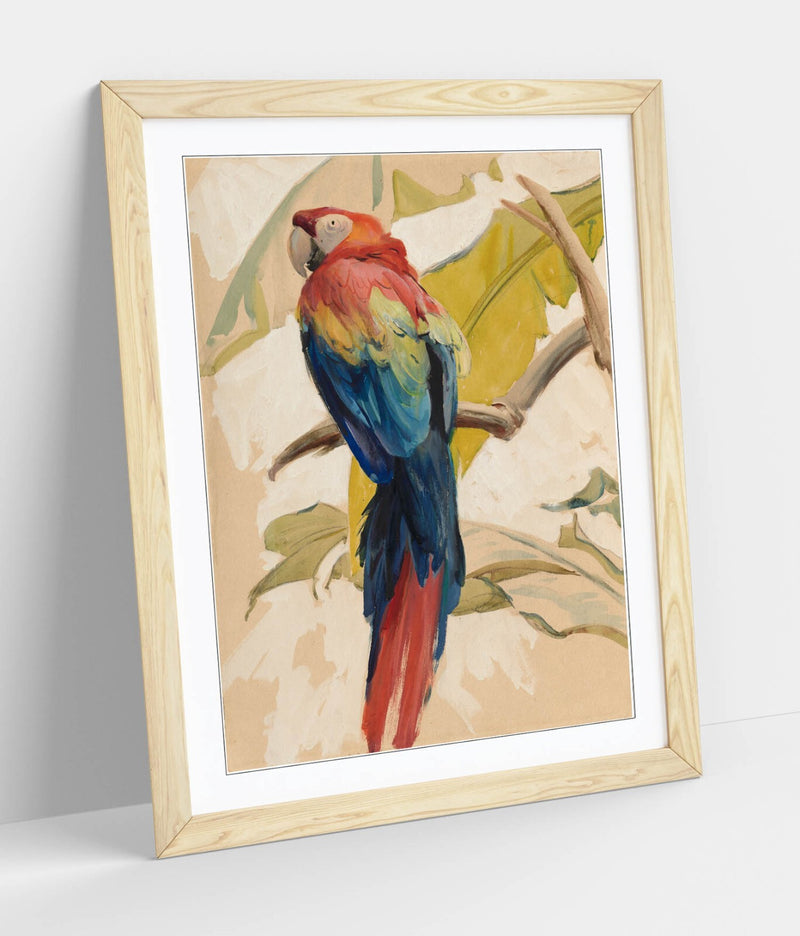 Framed Wall Art Poster - Henry Keller, Old Grumpy – Handmade Matte Paper Print