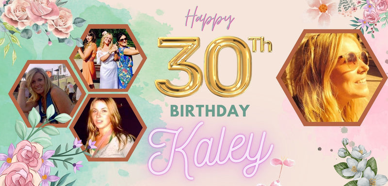 Personalised Birthday & Photo Banner | Name or Age