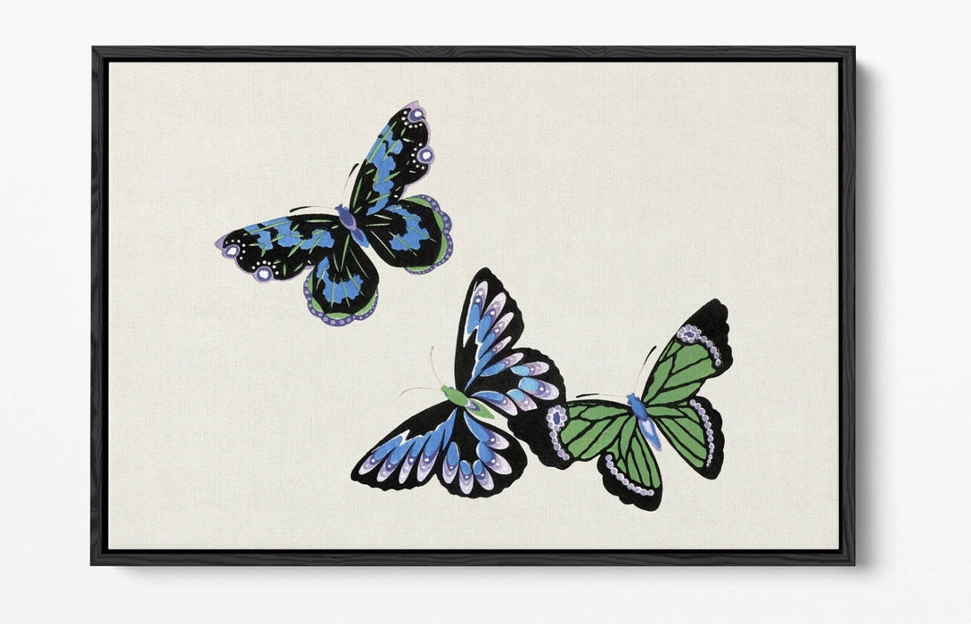 Canvas Wall Art – Handmade Butterfly Wall Decor With Float Effect Canvas Print