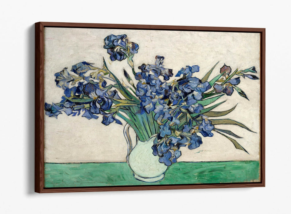 VINCENT VAN GOGH "IRISES" 1890 -FLOAT EFFECT CANVAS ART PRINT- FAMOUS PAINTING